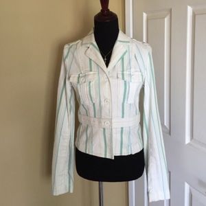 Vintage Guess Jeans stretch Stripe Blazer Jacket